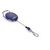 Durable STYLE Secure Retractable Carabiner Badge Reel for IDs & Keys Blue