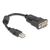 Delock / Serial adapter / USB / RS-232 / black | 61549