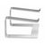 Gembird NBS-D1-01, Laptop stand, Aluminium, Silver, Aluminium, Si