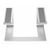 Gembird NBS-D1-01, Laptop stand, Aluminium, Silver, Aluminium, Si