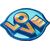 Laut International MAGMOJI BADGE Love Blue Fashion L_MM_LO_BL