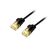 Equip Cat.6A U/UTP Slim Patch Cable, 1.0m, Black / 1 m / | 626903