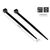 Alcasa KAB-25S48 / Releasable cable tie / Nylon / Black / 25 cm /