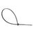 Alcasa KAB-25S48 / Releasable cable tie / Nylon / Black / 25 cm /