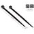 Alcasa KAB-25S48 / Releasable cable tie / Nylon / Black / 25 cm /