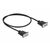 Delock Serial cable DB9 (F) to DB9 (F) 50 cm 86614