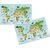 HERMA Desk Mats Nursery World Map, Pack of 3 19667