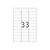 HERMA Inkjet labels A4, 63,5 x 25,4 mm, white, 8837