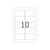 HERMA Inkjet labels A4, 83,8 x 50,8 mm, white,  8840