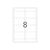 HERMA Inserts for name badges A4, 90 x 60 mm, white, 9012