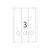 HERMA Removable file spine labels A4, 61 x 297 mm, white,  10185