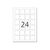 HERMA Removable labels A4, 40 x 40 mm, white 10108