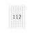 HERMA Removable labels A4, 25,4 x 16,9 mm, white