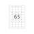 HERMA Removable labels A4, 38,1 x 21,2 mm, white