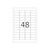 HERMA Removable labels A4, 45,7 x 21,2 mm, white