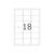 HERMA Removable labels A4, 63,5 x 46,6 mm, white