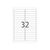 HERMA Removable labels A4, 96 x 16,9 mm, white