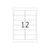 HERMA Removable labels A4, 96 x 42,3 mm, white