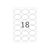 Removable labels A4, 63,5 x 42,3 mm, white