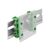 Delock DIN rail clip green (pack of 65961