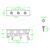 Delock DIN rail clip green (pack of 65961