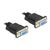 Delock Null modem cable DB9 (F) to DB9 (F) 50 cm 87308