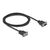 Delock Serial cable DB9 (M) to DB9 (F) 50 cm 87819