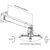 Equip 650702 Projector Ceiling/Wall Mount Black