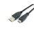 Equip USB 2.0 C to A Cable 0.3m | Black
