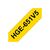 Brother HGE-651V5 Black on Yellow P-touch Tape 24mm