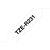 Brother TZe-R231 Black on White Satin Ribbon 12mm x 4m
