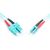 DIGITUS DK-2532-01/3 OM3 LC-SC Duplex Fibre Optic Patch Cable 1m Aqua