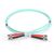 DIGITUS DK-2511-02/3 OM3 ST-ST Duplex Multimode Fibre Optic Patch Cable 2m Aqua