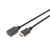 DIGITUS AK-330201-020-S HDMI 2.0 Male to Female Extension Cable 2m Black