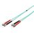 DIGITUS DK-2511-03/3 OM3 ST-ST Duplex Multimode Fibre Optic Patch Cable 3m Aqua