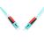 Digitus Fiber Optic Patch Cord OM3 LC/LC Duplex 7m Turquoise