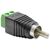 Delock RCA Male to 2-Pin Terminal Block Adapter