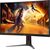 AOC MONITOR 27'', GAMING CURVED, E, VA LED, 1920x1080, 80M:1, 0.3MS, 280HZ, 300 CD/M², TILT, SWIVEL, HEIGHT ADJUSTABLE, AMD FREESYNC/G-SYNC COMPATIBLE, 1 X HDMI, DISPLAY PORT, 3YW, BLACK (C27G4Z2)