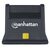 Manhattan 102025 Standing USB-A Smart and SIM Card Reader Black