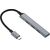 Equip 128961 USB-C 4-Port USB-A Hub Silver Aluminium