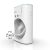 INCA IMF-10B Rechargeable Mist Desk Fan 2400mAh White