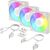 Arctic Cooling ARCTIC Fan BioniX P14 A-RGB White - 14 cm - 3-pack (ACFAN00342A)