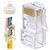 Equip 121173 Cat 6 RJ45 U/UTP Transparent Connectors 100-Pack
