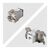 StarTech.com Cat6A STP Toolless Keystone 180° 10-Pack Silver