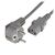 EFB EK501.3V2 Power Cable Schuko 90° to C13 3 m Grey
