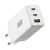 EFB G651A2CE 65W GaN Charger 2x USB-C + USB-A White