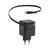 EFB G652CE 65W GaN Charger Retractable USB-C Cable Black