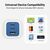 Hyper HyperJuice Flex 65W GaN Charger EU Blue