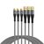 EFB USB-A to USB-C Cable 3-Pack 2 m 60 W Grey