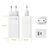 Techly 100 W USB-C PD + USB-A Wall Charger White